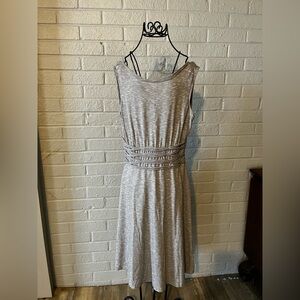 Max Studio Light Gray Flattering Tshirt Dress